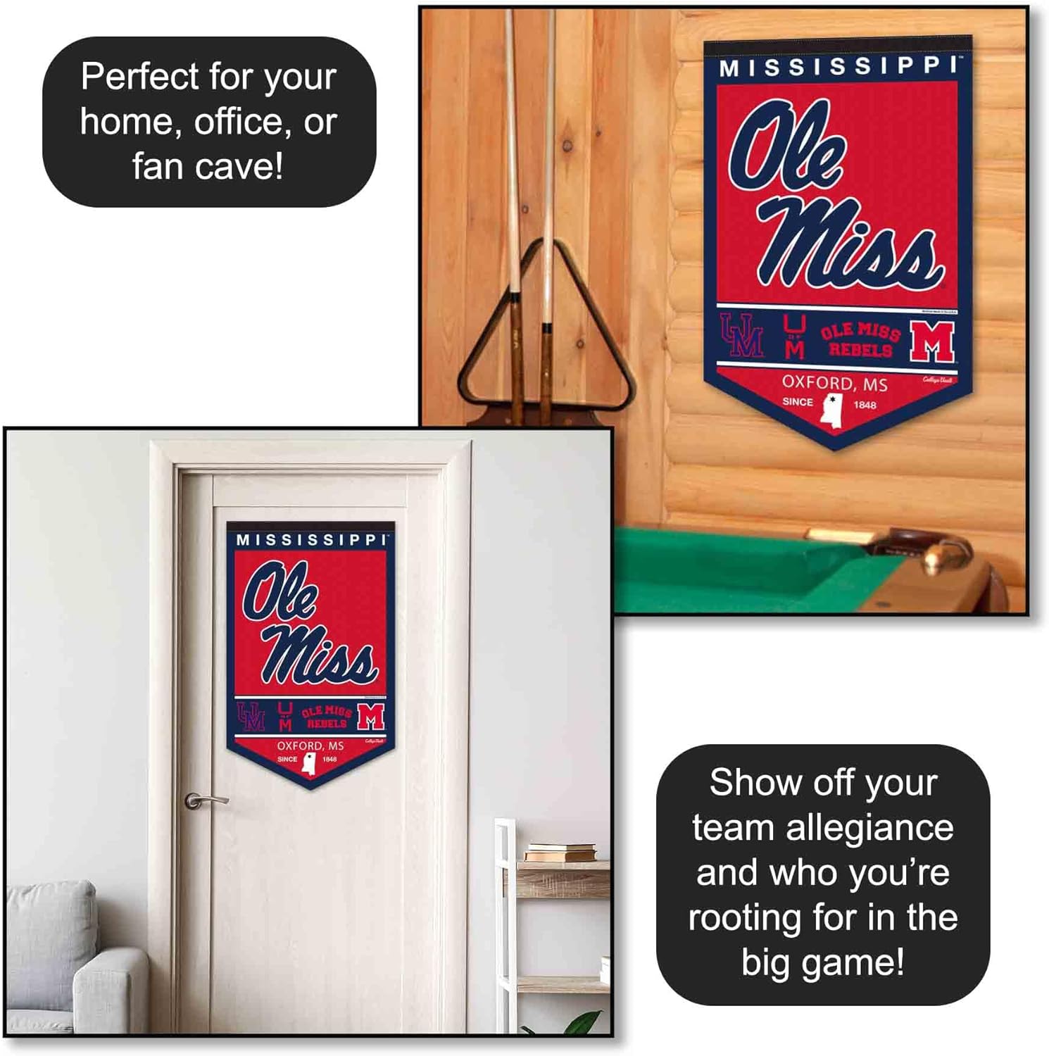 Ole Miss Heritage History Banner Pennant - Image 3