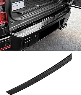 Rear Bumper Scratch Guard - Glossy Black