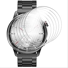 GIOPUEY Screen Protector for Realme Watch S2, HD Ultra Thin Film Flexible Screen Protector, Anti-Scratch, Anti-Reflective, Transparent, Pack of 6