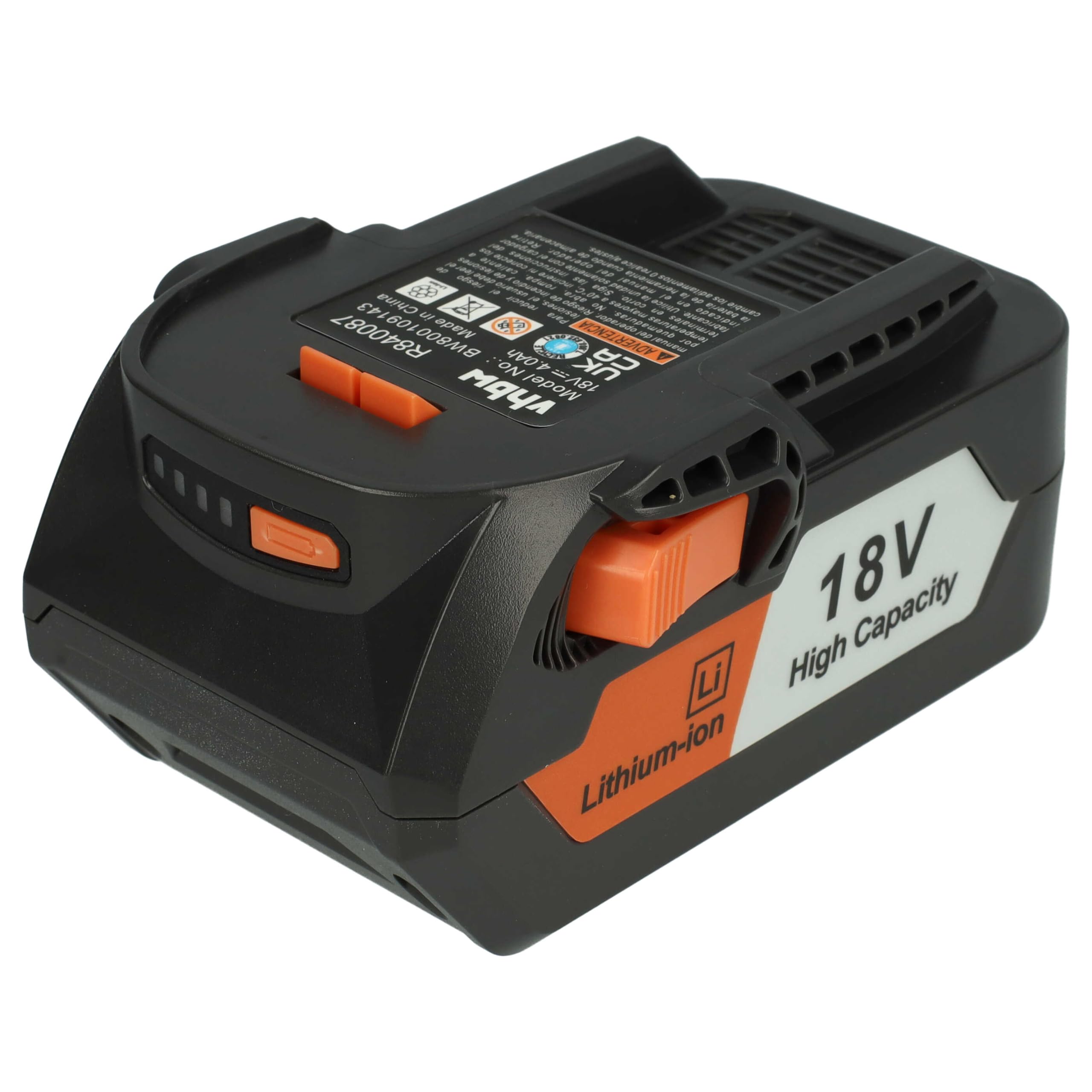 vhbw 1x batteria sostituisce AEG B1814, B1817G, L1830R, B1814G, B1817, L1815R, L1830, L1815, L1840R per utensile elettrico (4000 mAh, Li-Ion, 18 V)