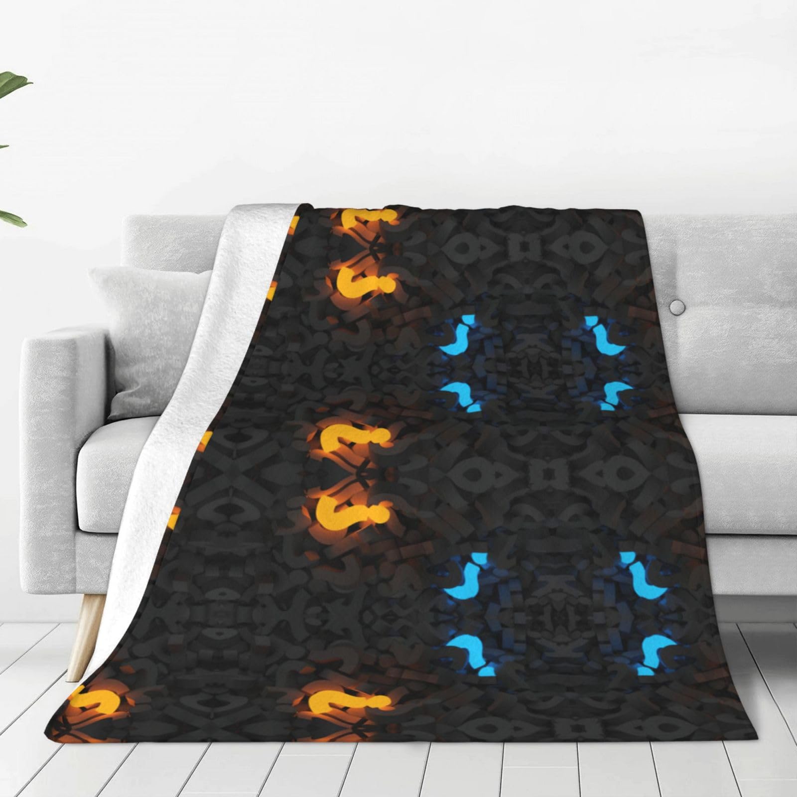 Plaid micro-polaire couverture chaude pour vos soirées cocooning sur canapé