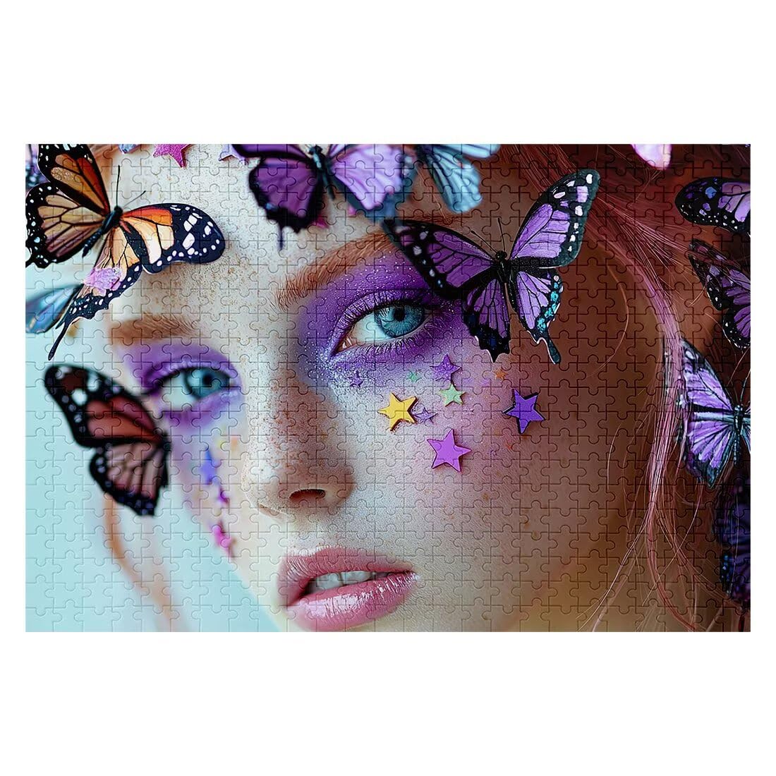 Puzzle 1000 Sztuk Motyl Puzzle Anime Wymiary 75x50 cm Puzzle Dla Dorosłych Kreatywna Rozrywka, Śmieszne Klasyczne Puzzle Zabawki Edukacyjne Oryginalne Prezenty Dla Kobiet E-63