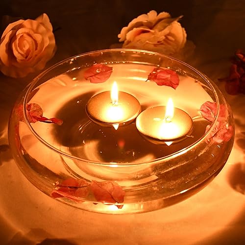 Miniatura 6 de Zest Candle Velas flotantes de 24 piezas, 2.25 pulgadas, dorado metálico