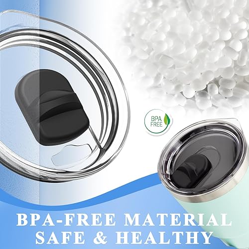 Miniatura 5 de Tapa de 887 ml para vaso YETI Rambler con deslizador magnético, a prueba de salpicaduras, tapa de repuesto para vaso de 887 ml, taza de 356 ml