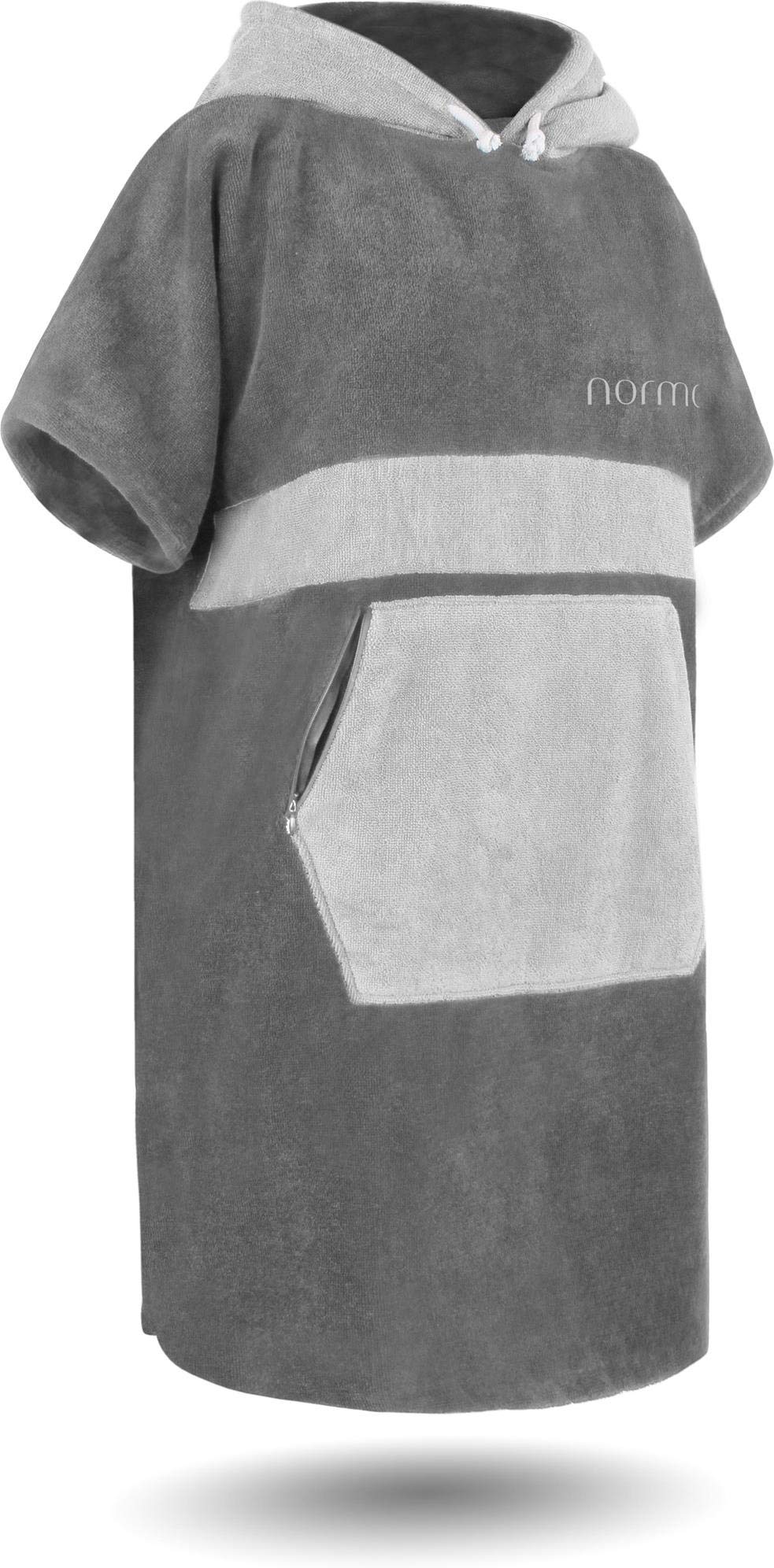 normani Unisex Badeponcho für Erwachsene | Handtuch-Poncho | Umzieh-Hilfe - Strand-Bademantel für Damen undund Herren aus 100% Baumwolle