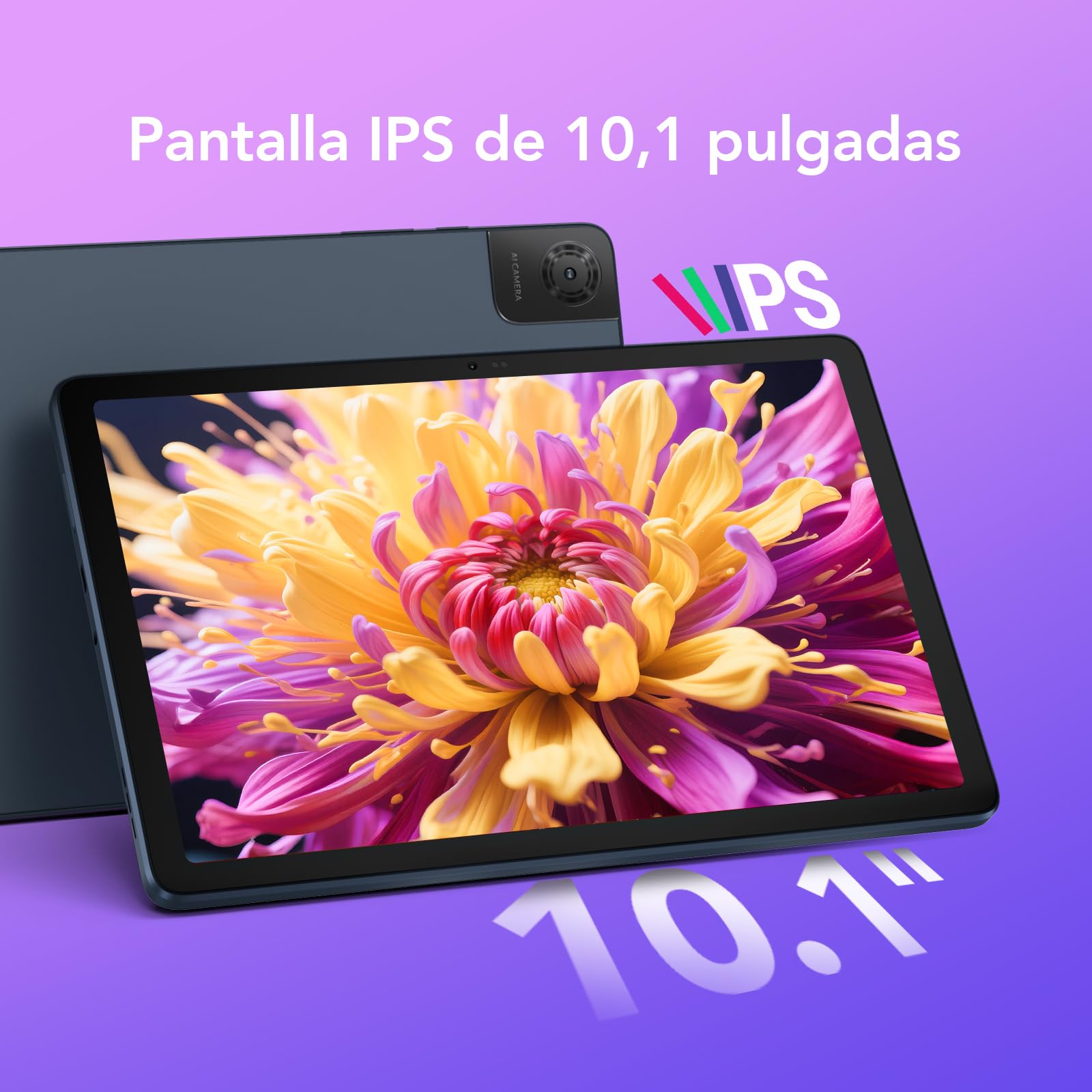 TCL Tab 10L Gen 4 Tablet Android | Pantalla 10,1" FHD | 4 GB + 64 GB | Batería 6000 mAh | Android 14 | WiFi | Quad Speakers | Control Parental | Gama de Entrada
