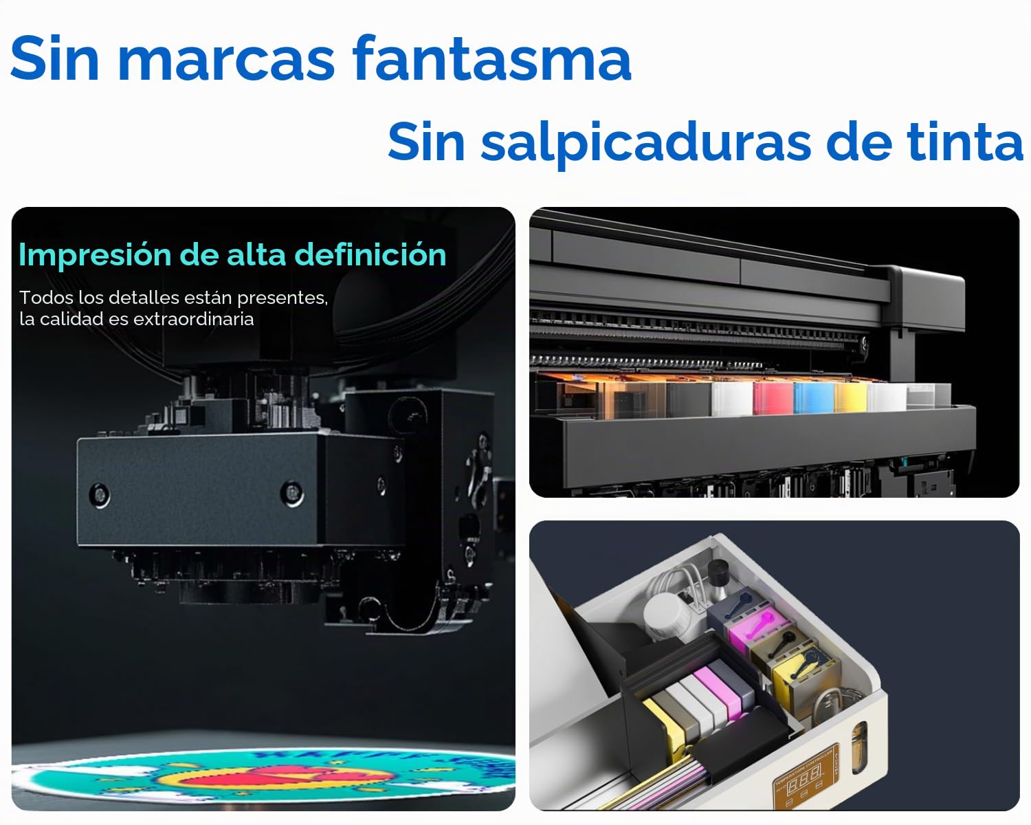 PUNEHOD Impresora DTF A3 L1800 con alimentador de rollos, máquina de impresión directa a película con tinta blanca, impresión DIY para ropa oscura y clara