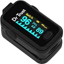 Dr Trust USA Signature Series CE & USFDA Approved Finger Tip Pulse Oximeter With Audio Visual Alarm, Blood Oxygen Saturation SPO2 & Heart Rate Monitor (Midnight Black) gallery image