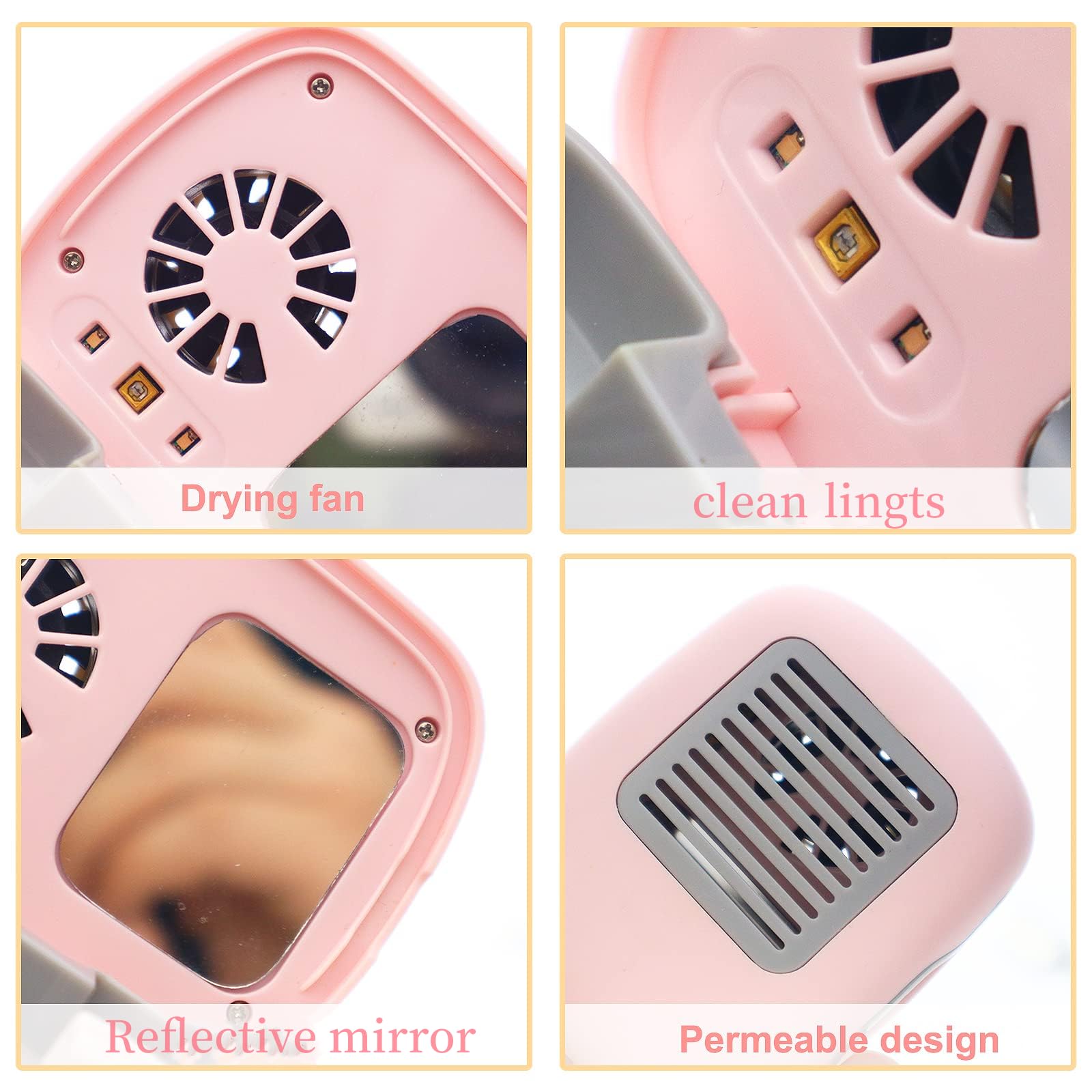 Funda de viaje para cepillo de dientes, funda de viaje para cepillo de dientes con función de secado al aire, contenedor de viaje portátil recargable con soporte para el hogar y viajes,