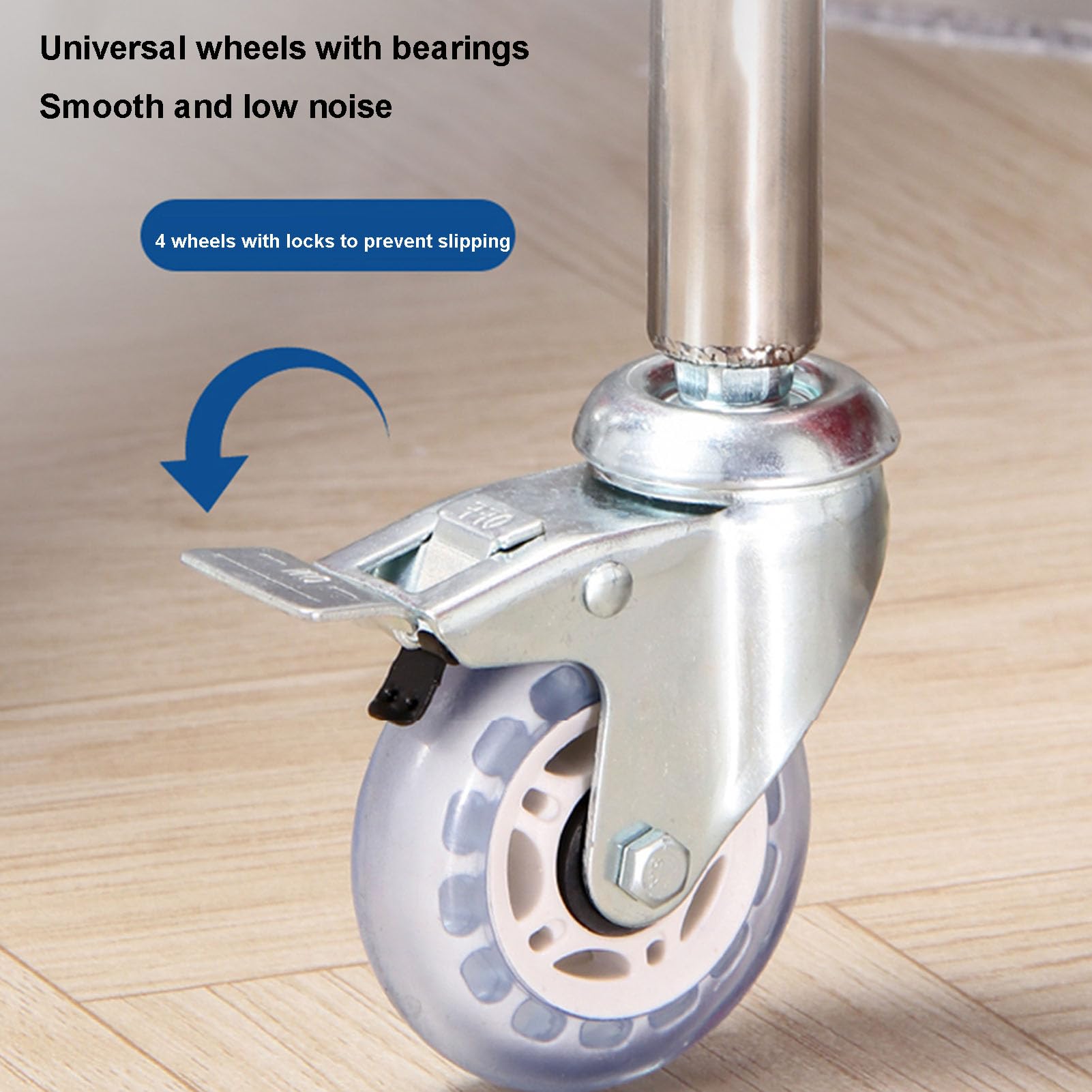 Carro de Acero Resistente para bidones con diseño antivuelco, Soporte móvil Aislado para Cubos de Basura, bombonas de Gas, ollas y macetas, Estante Base de Cocina.