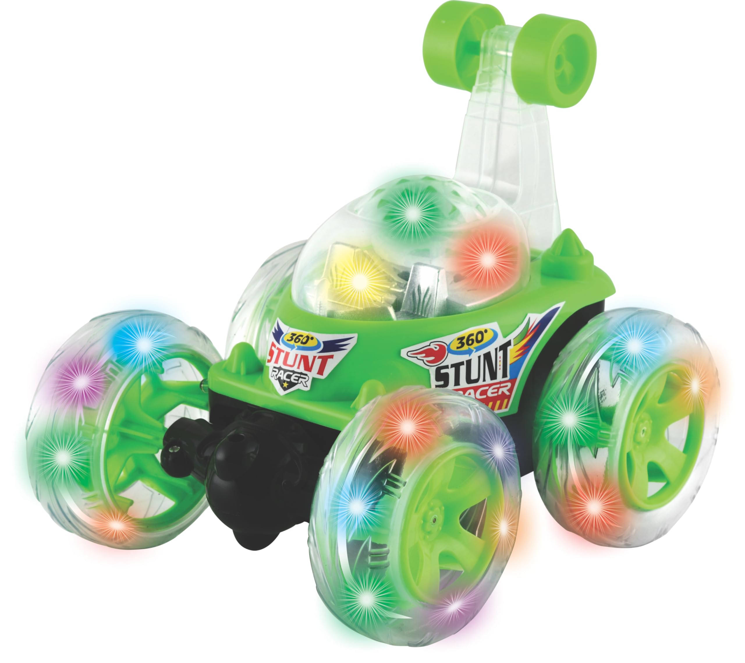 Wonder Remote Control Rotating Rolling Stunt RC Car Toys for Kids Off Road Vehicle Toy Cars Kids Monster Truck Rock Climbing Car Toy 2-10 Year (Green)