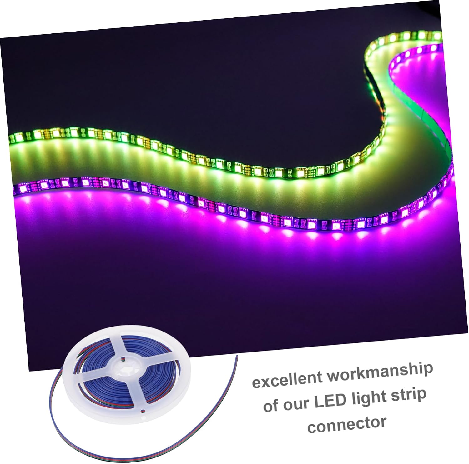ABOOFAN 30pcs Rgb Led Light Strip Connectors Pin Led Strip Connector No Wire Stripping for Projects