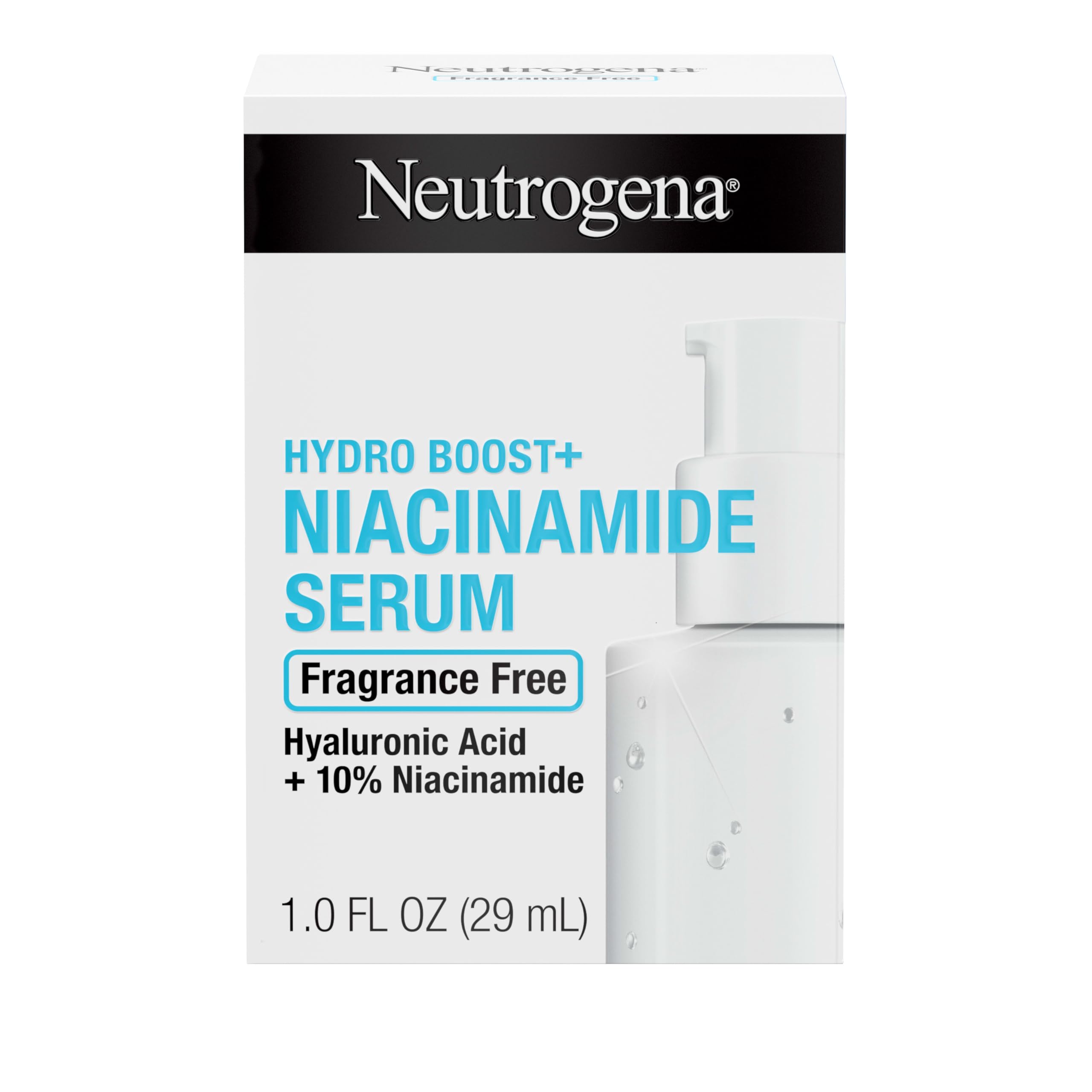 Neutrogena Women s Hydro Boost Niacinamide Face Serum, 1 Fl Oz (Pack of 1), white