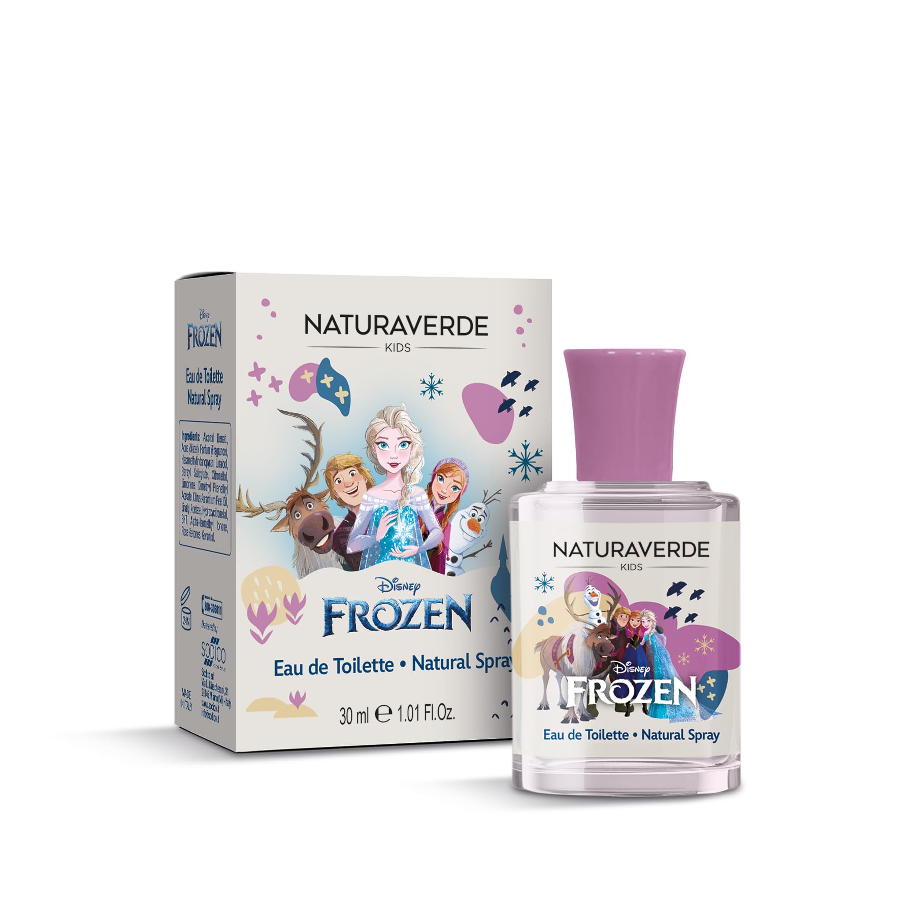 NATURAVERDE Kids -FROZEN Eau De Toilette 30ml Fragranza Ispirata ad Arendelle per Bambine, Dolce e Delicata, Dermatologicamente Testato