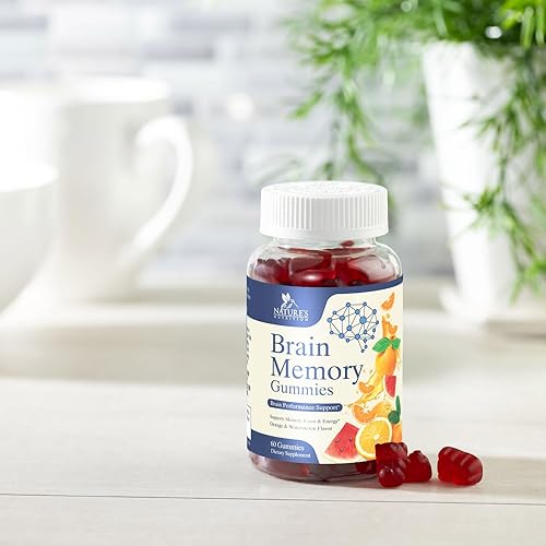 Miniatura 8 de Gomitas de suplementos cerebrales para memoria, enfoque, concentración, vitamina cerebral más nootrópicos, fosfatidilserina, B6 y B12, nootrópicos