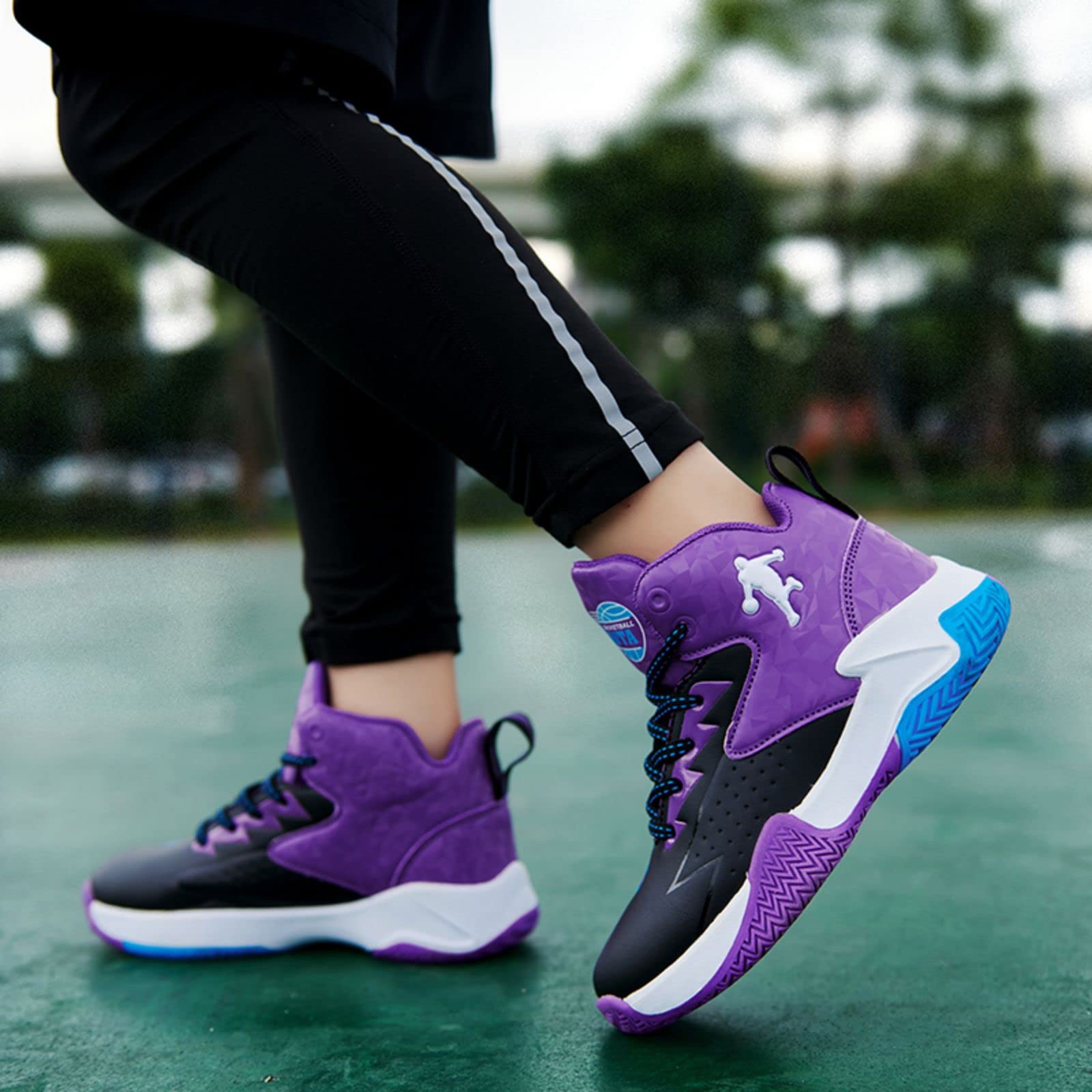 Chaussures de Basket - Ball pour Enfants légères et Confortables Sneakers Chaussures de Course