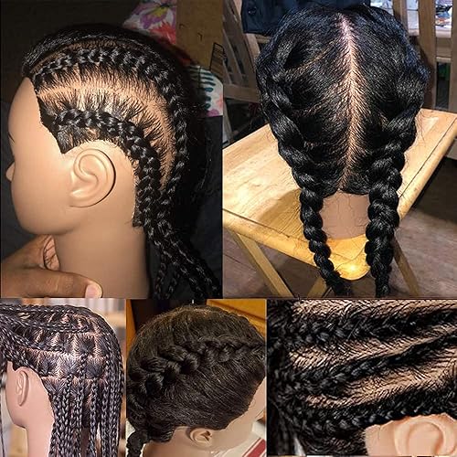 Miniatura 6 de Cabeza de maniquí con cabello humano 100% real, maniquí de cosmetología, cabeza de muñeca, peluquero, práctica de peluquería, cabeza de