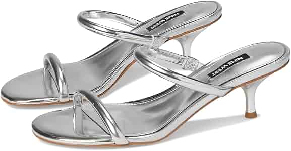 [SALE] ★Nine West Berri★ サンダル Amazon.com | Nine West Women's Berri Heeled Sandal, Silver
