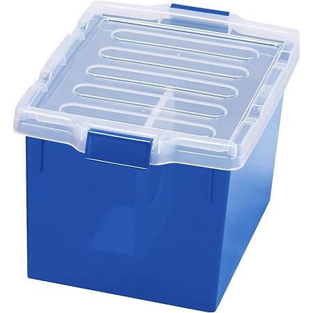 伊勢藤 収納ケース ブルー 24.5×34.5×21 同人誌ケース