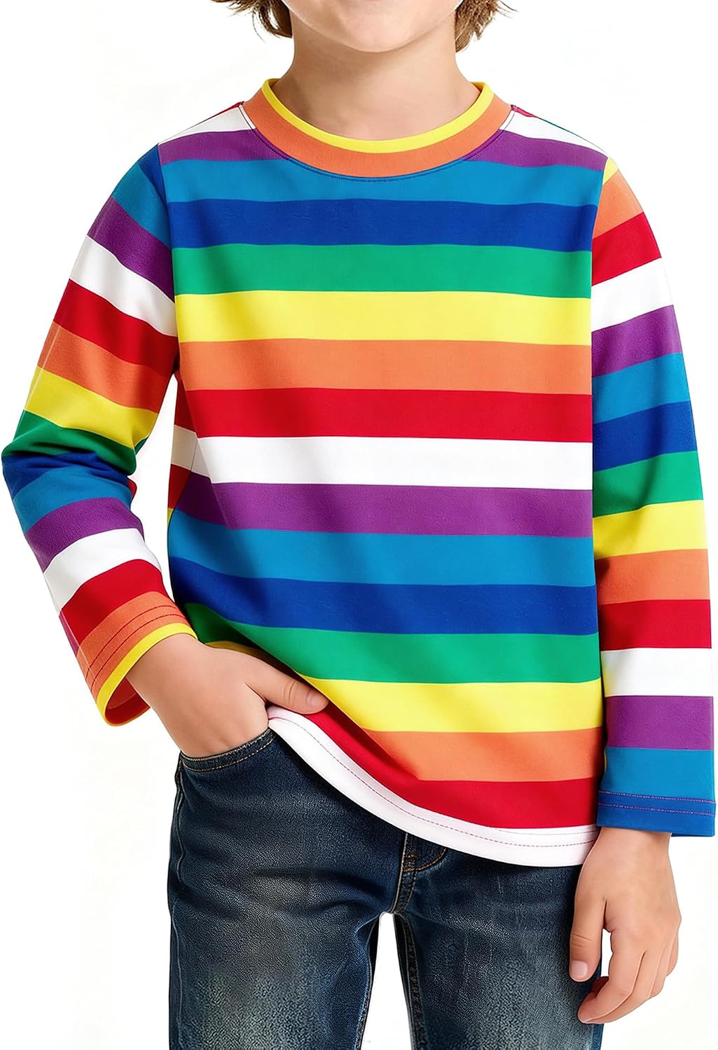 Magic Park 6M-14Y Baby Short Long Sleeve Tee Tops Toddler T-Shirt Kids Solid Color Shirts Boys Girls Casual Blouse