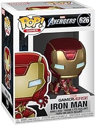 Funko Pop! Marvel: Juego de Los Vengadores - Iron Man - Traje Stark Tech - Figura Coleccionable de Vinilo - Idea para Regalo - Juguetes para niños y Adultos - Figura Modelo para coleccionistas