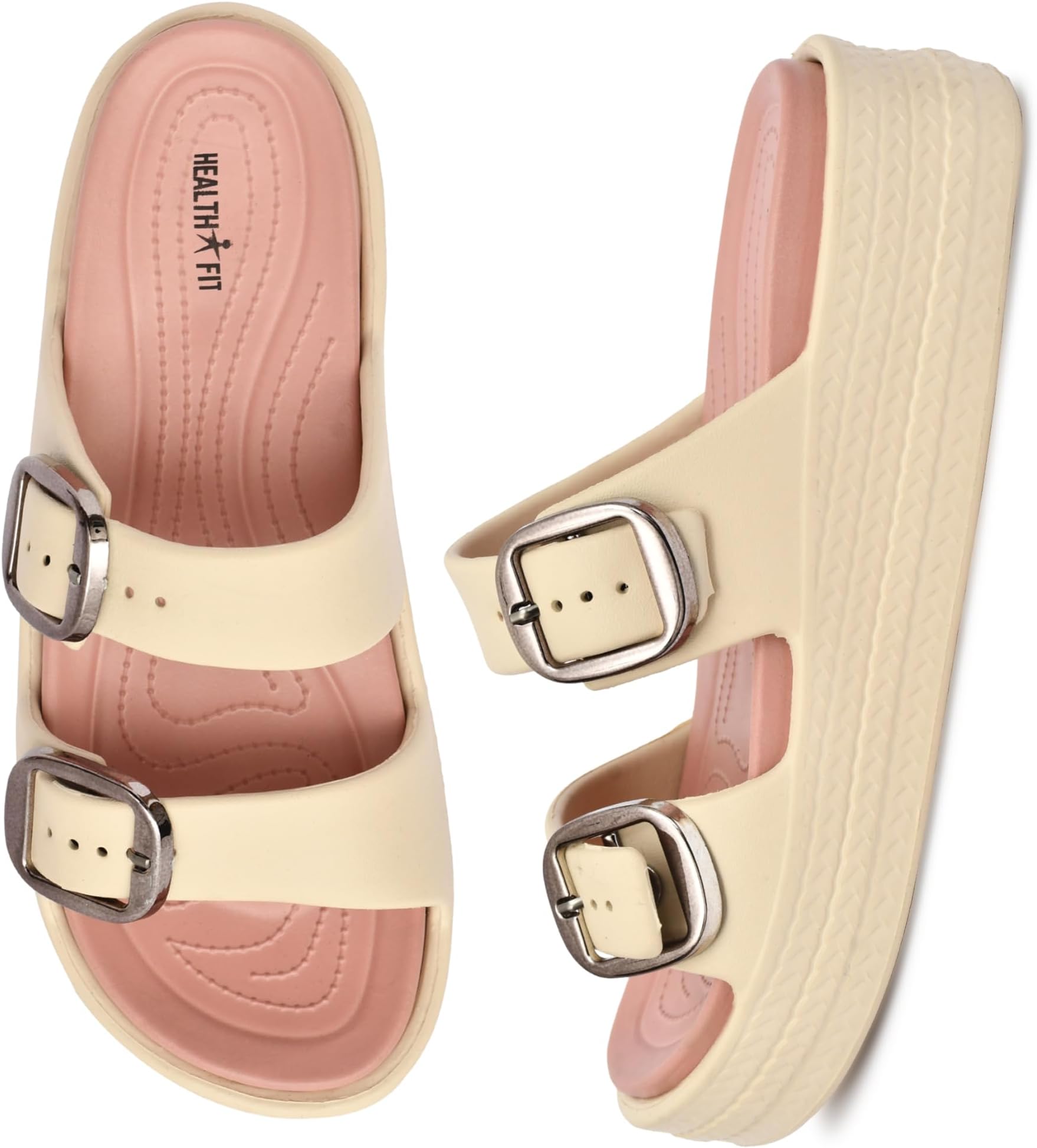 SUPER SOFT Comfortable with Adjustable Strap Flip-Flops Women's & Girl's Cushioned |Waterproof Anti Skid & Lightweight OUT Door & IN Door Slipper INDIGO2