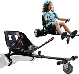 Hoverboard Seat Attachment for 6.5"-10" Hover Board, Buggy Go Kart Conversion Kit, Accessory for