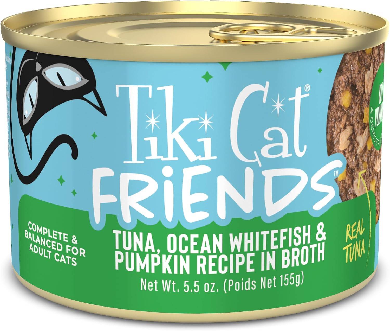 Alimento húmedo para gato Tiki Cat Aloha Friends 5.5 oz lata pack 8