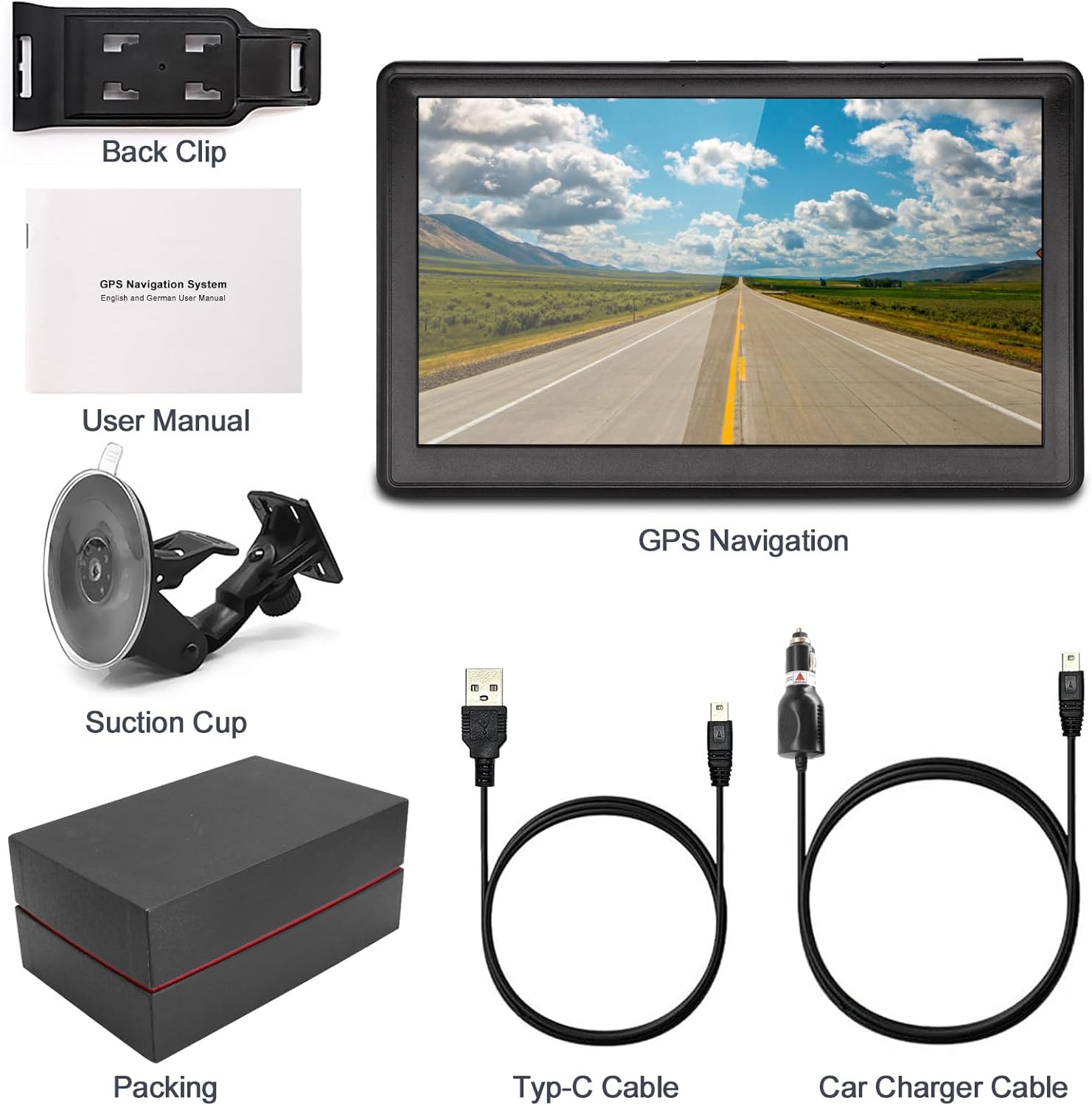 GPS Navigator for Car with 2026 Latest Maps Free Update, 7 Inch Car GPS Navigation System for Truck Commercial Drivers with POI/Zip Search, Voice Turn Guidance, Speedcam Red Light Alerts, 7 Vehicles 9 71IO cUZTL. AC SL1500