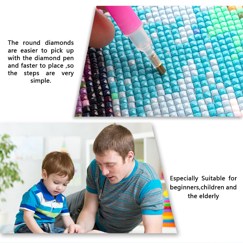 DCIDBEI 40 x 50 cm 5D Diamond Painting Quadrato DIY Pittura Diamante