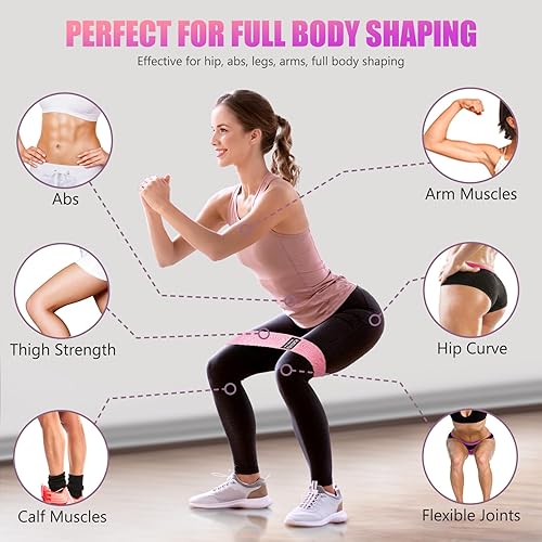 Miniatura 7 de Bandas de resistencia para entrenamiento, bandas de entrenamiento de ejercicio para mujeres y hombres, bandas elásticas de 3 niveles para ejercicio