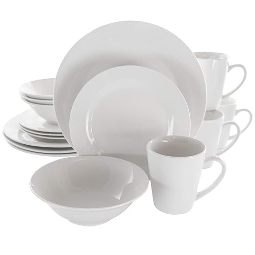 Elama Marshall 16 Piece Porcelain Dinnerware Set