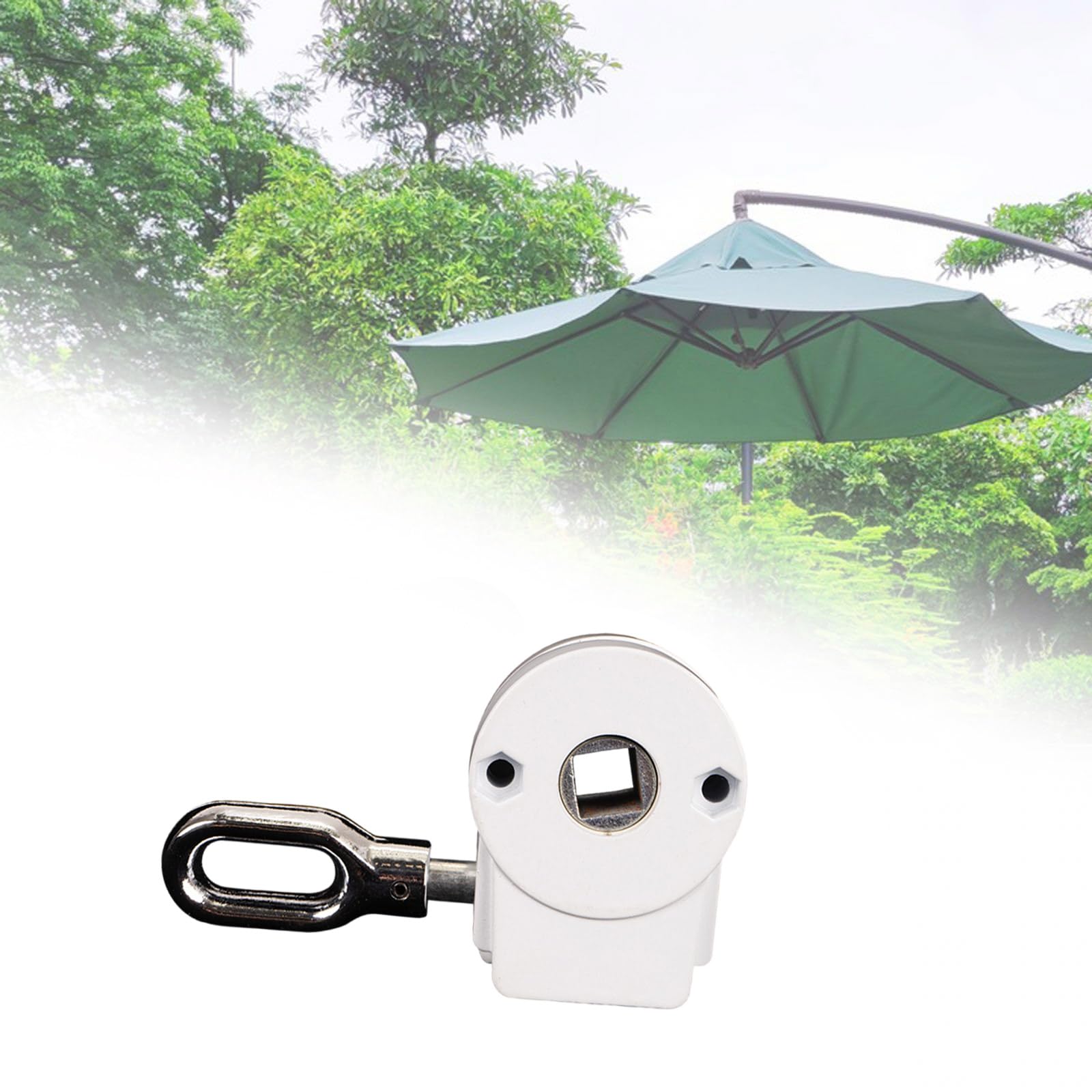 Manovella manuale in alluminio resistente, ricambio per ponti esterni, resistente, resistente alle intemperie, ideale per terrazze e giardini