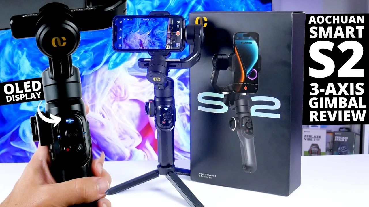 Watch Professional Smartphone Gimbal For Content Creators! AOCHUAN