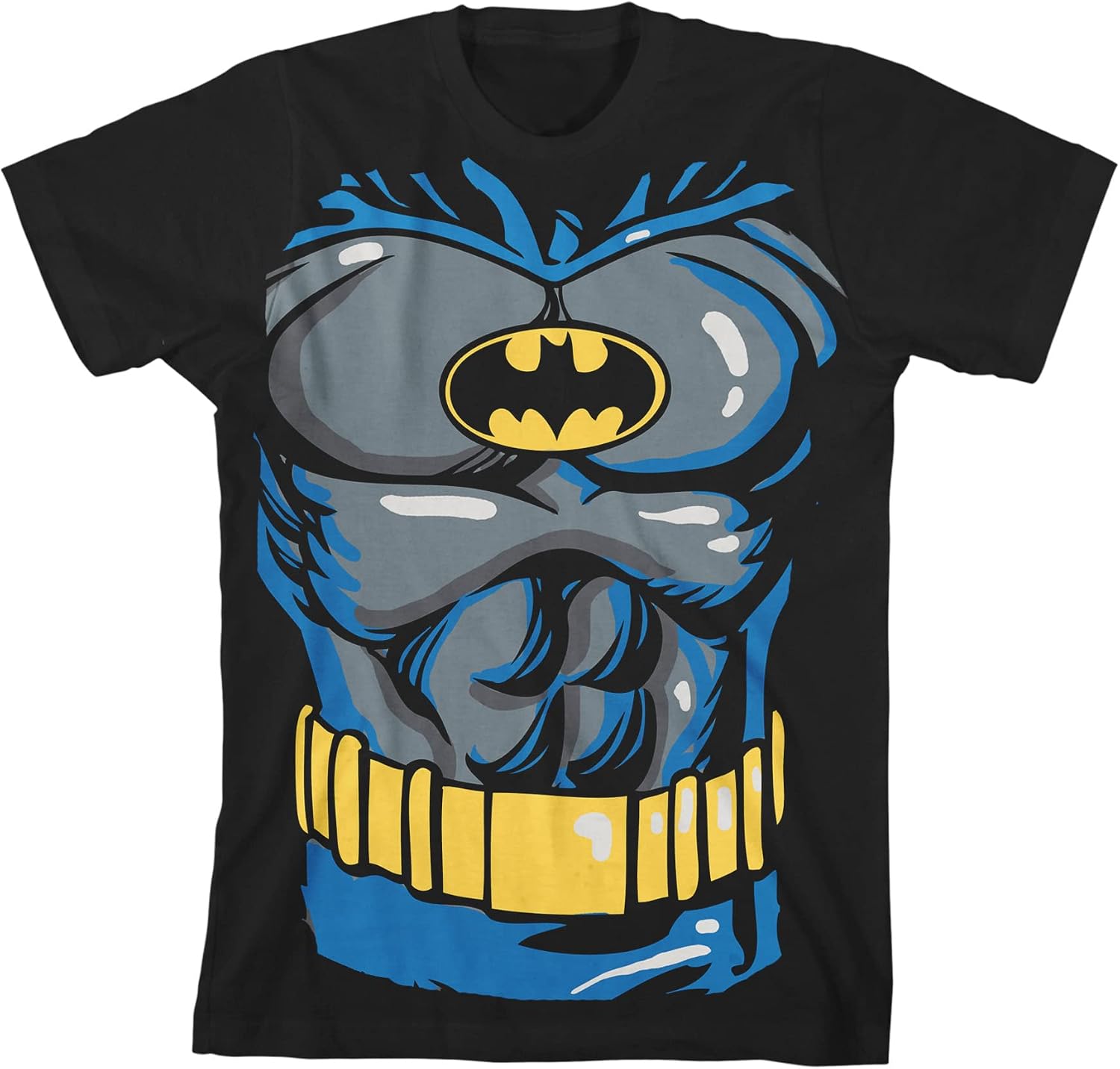 Batman Superhero Cosplay Black Graphic Tee Toddler Boy to Youth Boy