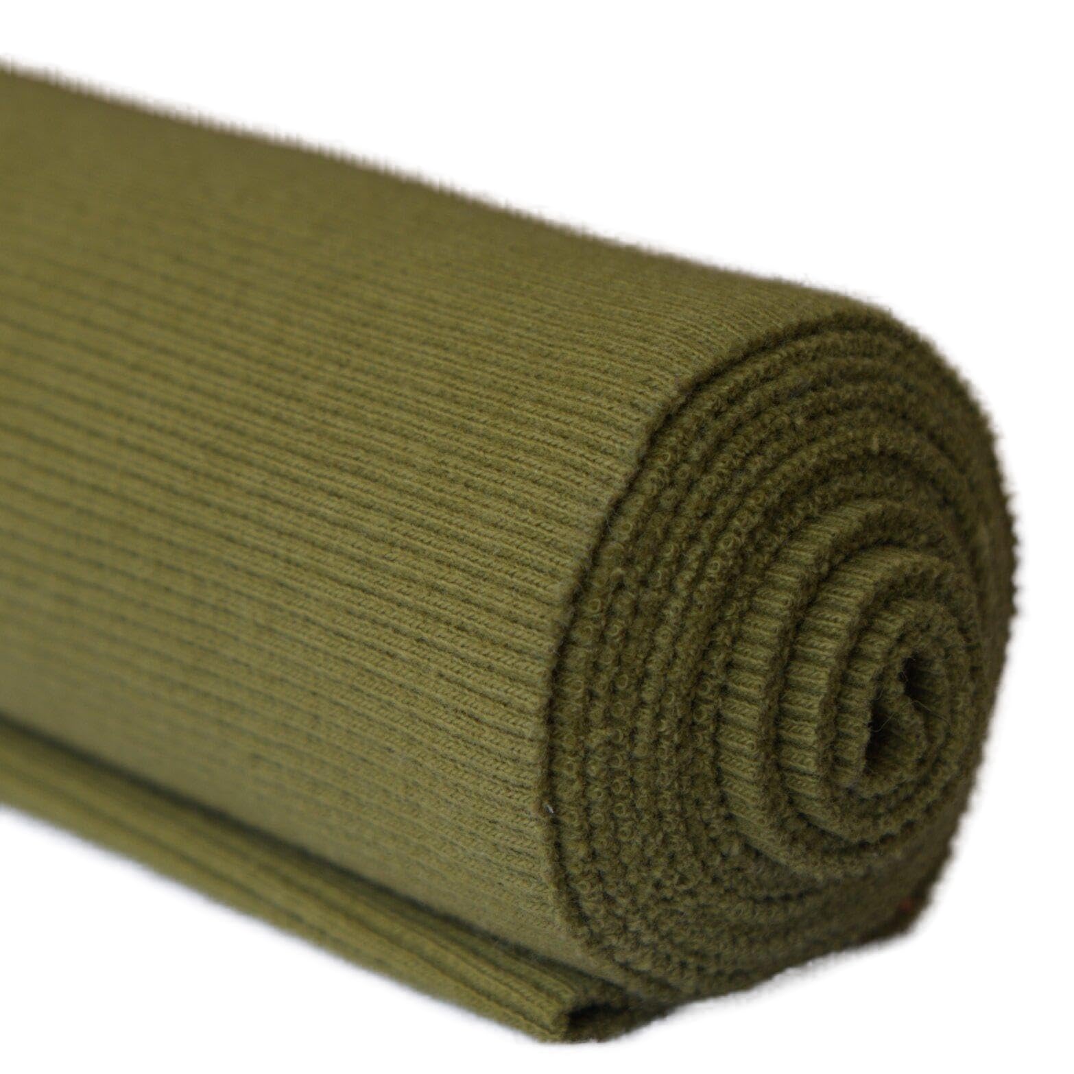 TinaKim Rib Knit Fabric, for Waistbands Neckline Cuffs Jacket Hoodies Sewing Material (43x8in, 33 Green)