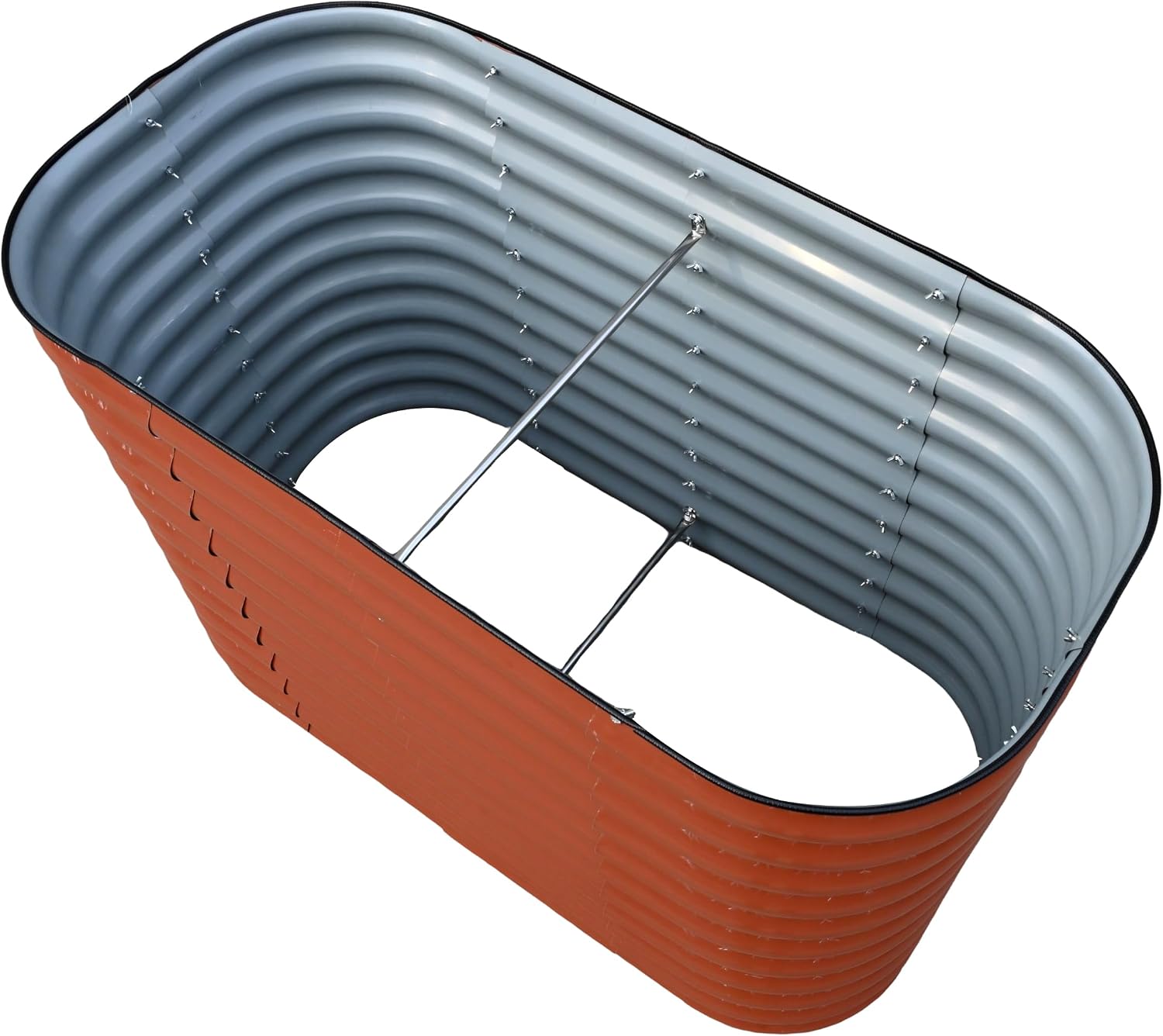 Raised Metal Garden Beds, Galvanized Steel, 47x24 inches, 2 Heights Available, Garden Green or Terra Cotta (Copper Brown, 47.2" × 23.6" × 31.5")