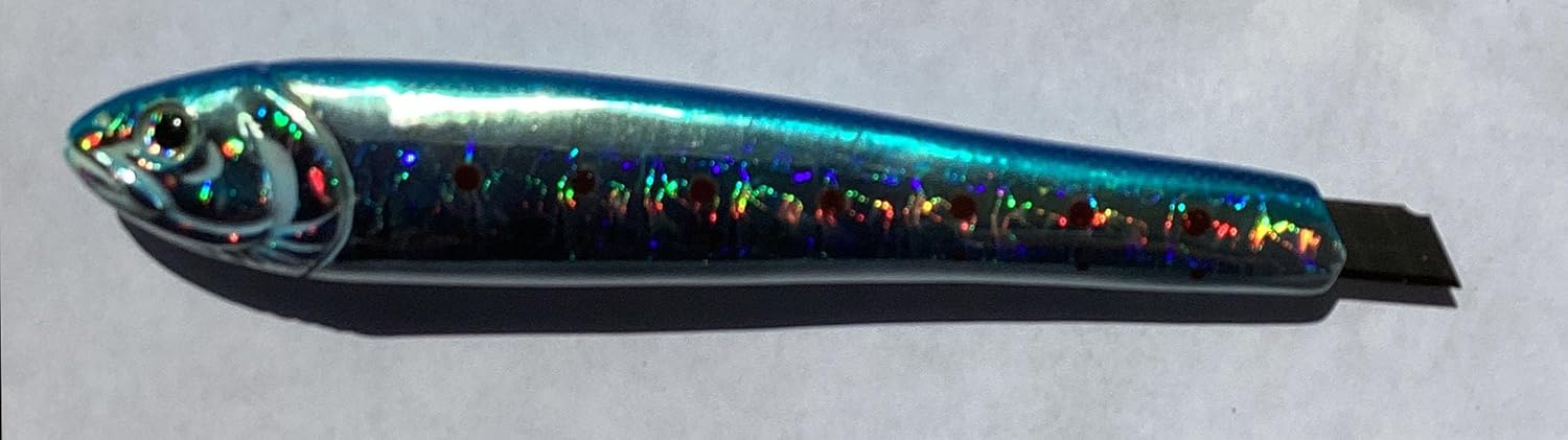 Translucent Blue Fish Shaped Box Cutter