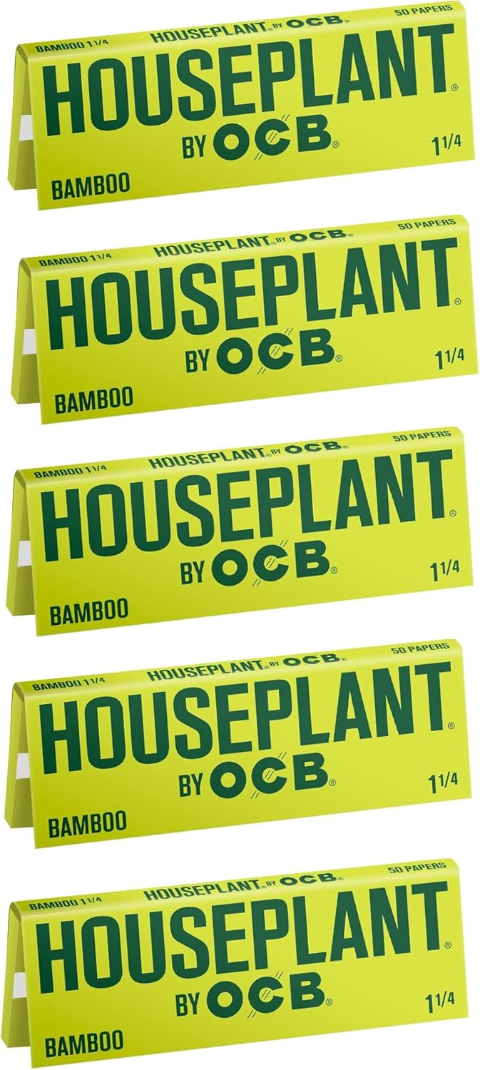 Houseplant® by OCB® Bamboo 1 1/4 Rolling Papers (5 Booklets)