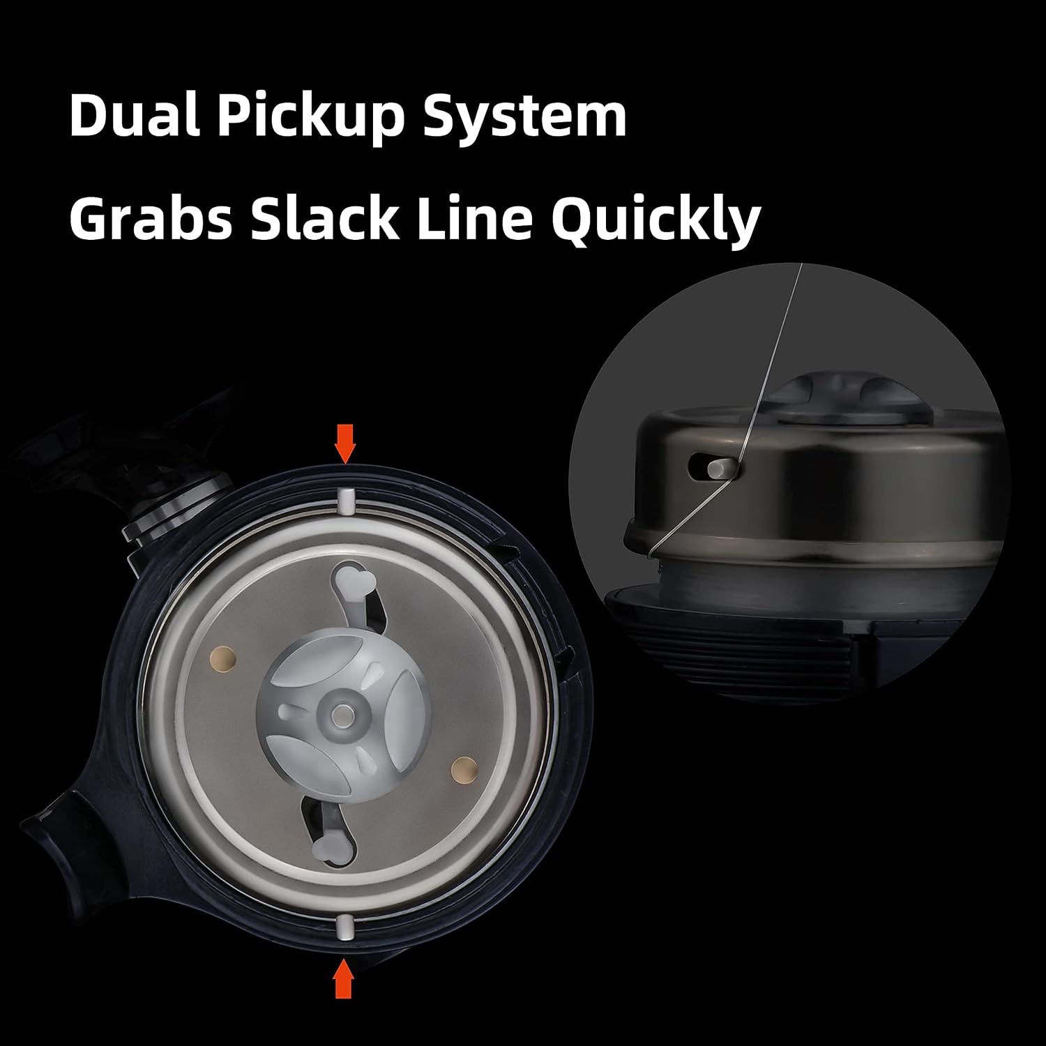 RUNCL Spincast Fishing Reel, Upgrade No-Rust Push Button Casting Design, 4.0:1 Gear Ratio, 17.5 LB Max Drag, Reversible Handle for Left/Right, Includes Monofilament Line, Gift for Fishing Beginner