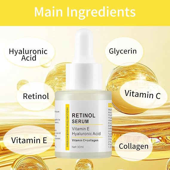 Retinol Face Serum Serum For Face,Hydrate Facial Skin Care Serum for All The Skin Type 30ml