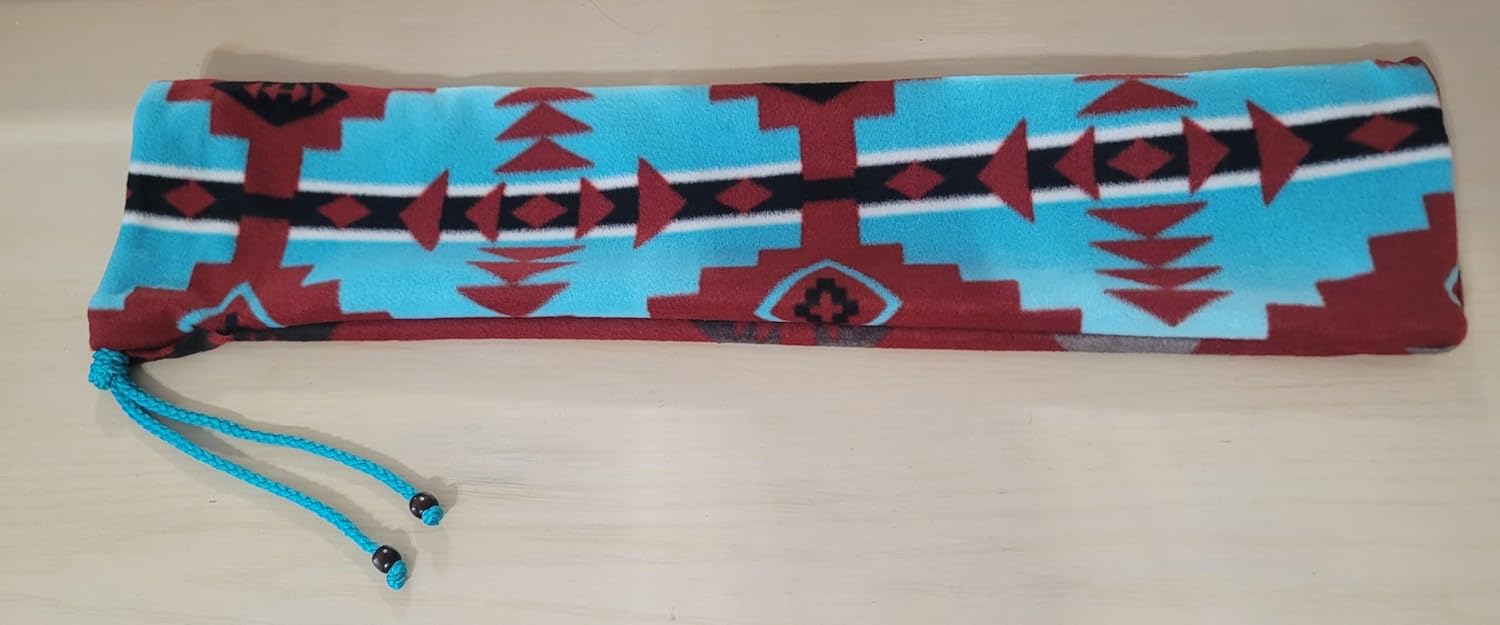 Native American Flute Bag - Aztec Heavy Fleece - handmade