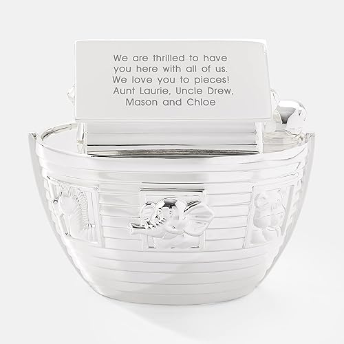 Miniatura 3 de Things Remembered Grabado Noahs Ark Bank para el nuevo bebé (personalización gratuita)