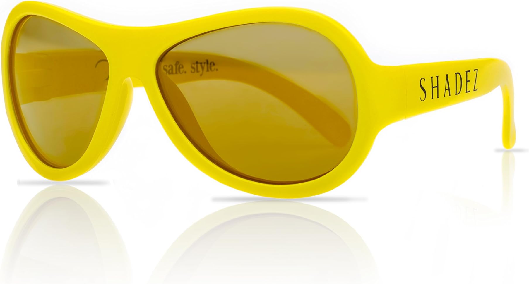 Shadez Unisex Baby Aces Plain Sunglasses, Yellow, X-Small (Manufacturer Size:0-3 Years)