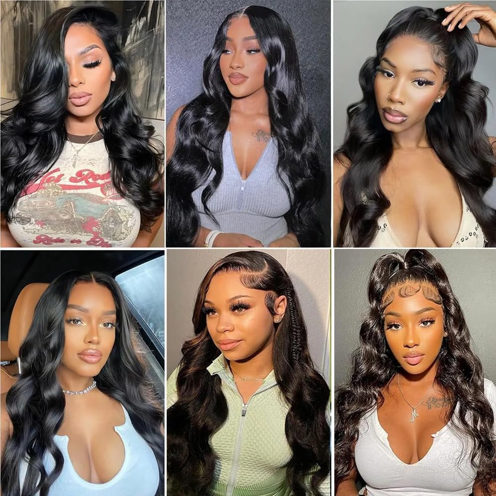 Human Hair Bundles Body Wave Bundles Human Hair Extensions 10A Brazilian Virgin Body Wave Human Hair 3 Bundles Natural Color 26 28 30 Inch