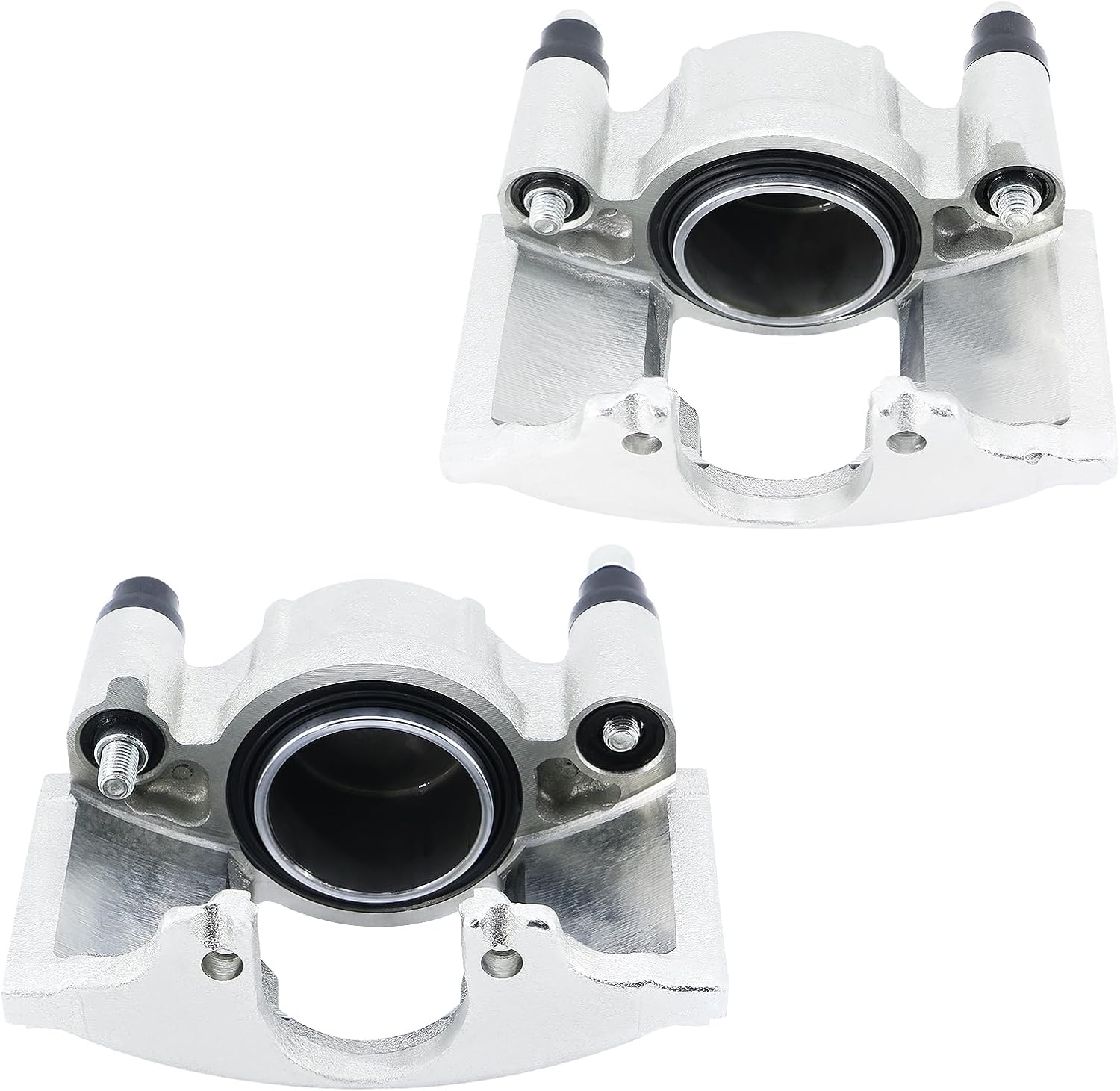 BDELI Front Brake Calipers without Bracket Fit for 88-99 Chevy C1500 K1500, 95-00 Tahoe, 94-99 Dodge Ram 1500 Pickup, 88-99 GMC C1500 K1500, Single Piston: 184299+184300, FRC4417+FRC4418