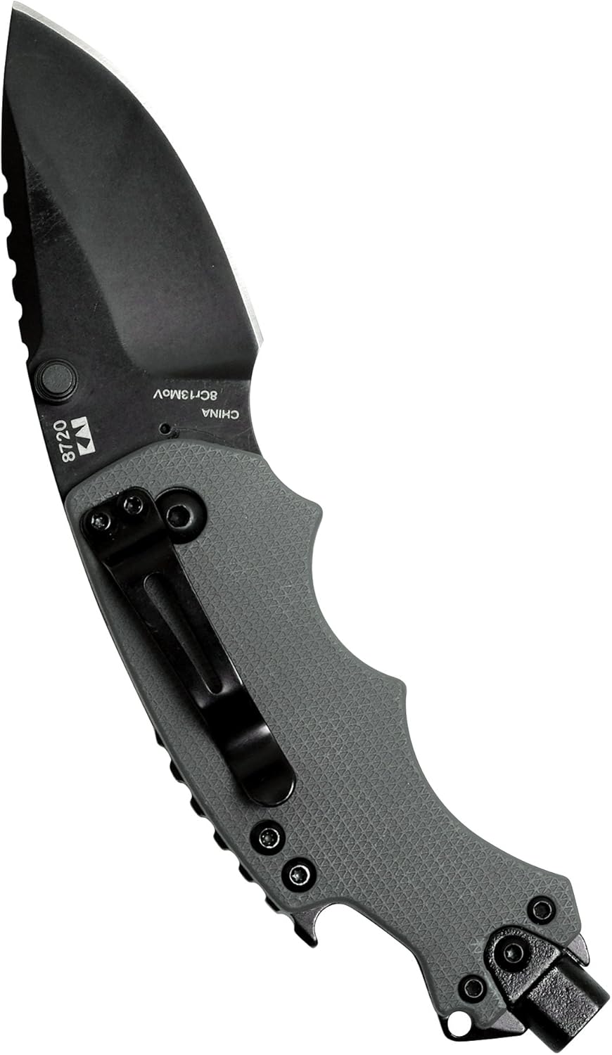 Kershaw Shuffle DIY Compact Multifunction Pocket Knife (8720), 2.4 Inch 8Cr13MoV Steel Blade 3.5 oz.,Gray & Cinder Multi-Function Folding Pocketknife (1025); 1.4 Inch 3Cr13 Stonewashed Blade