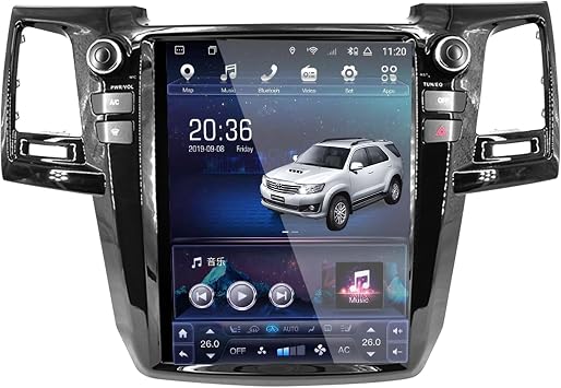 12.1 Central Multimidia Compatible with Tesla Toyota Fortuner Hilux Sw4 Revo 2010 2011 2012 2013 2014 2015 Screen Android Player Accessories RAM 8G ROM 128Gauto airconditioner only