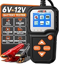 Ancel BA301 6 V 12 V battery charging function tester, car alternator analyser, test tool for defective charging systems for motorcycle, car, boat, small trucks and much more