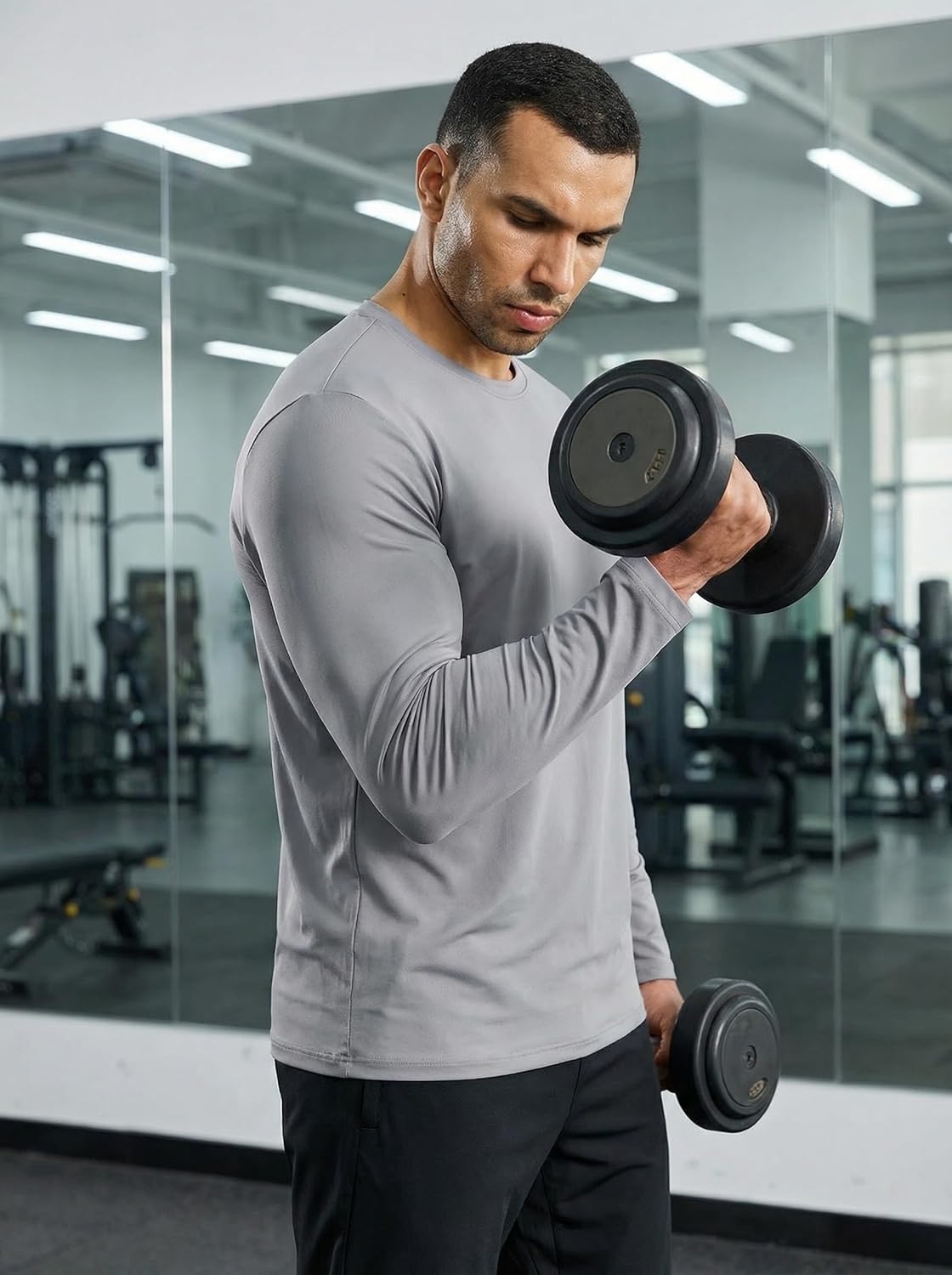 MAGCOMSEN Men's Thermal Shirts Warm Long Sleeve Underwear Top Winter Athletic Workout Base Layer Undershirts